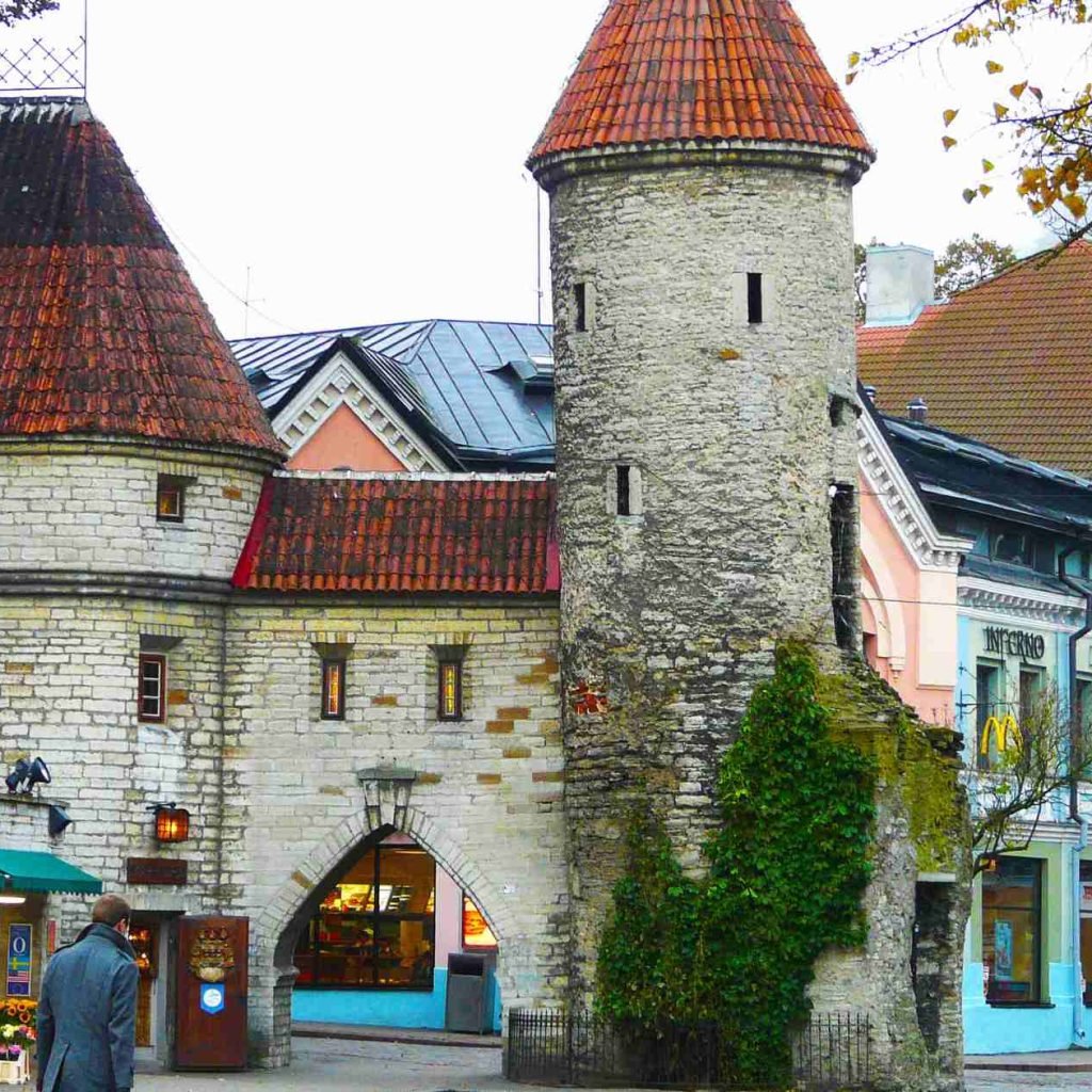 Medieval buildings in Tallinn Old Town