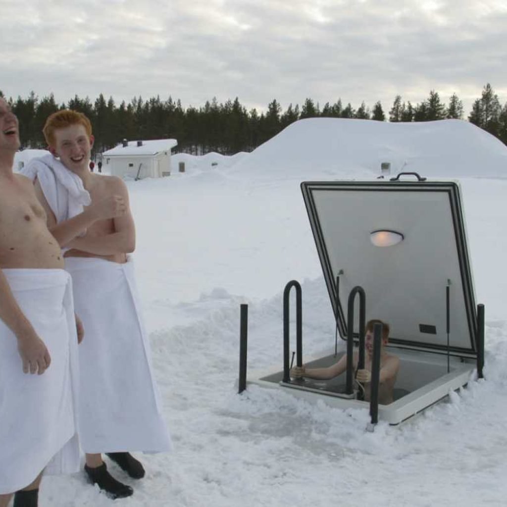 Sauna at Kakslauttanen Arctic resort