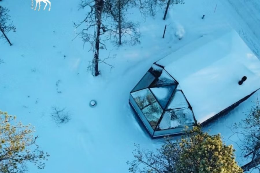 Aurora Queen resort Igloo room's Aerial view